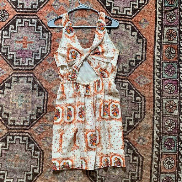 Madewell floral silk cocktail dress - Picture 2 of 8